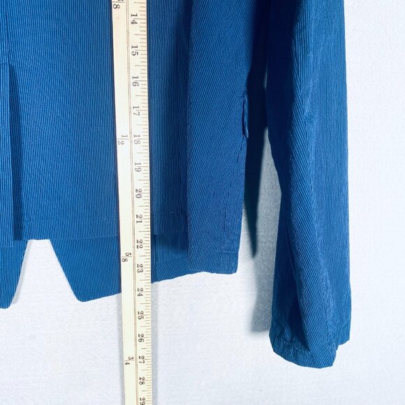 Agnis B Jacket Womens S Blue Cotton Single Breasted Blazer Chambray - Picture 9 of 11